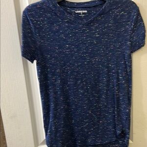 Uniqlo Kids Short Sleeve Tee - Navy with Multicolor Speckles